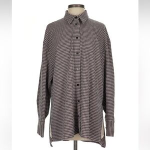 Zara oversized plaid tunic long sleeve